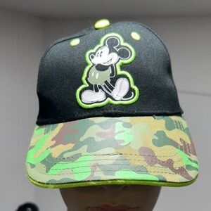 Disney Mickey Mouse Black and Camouflage Kids Hat